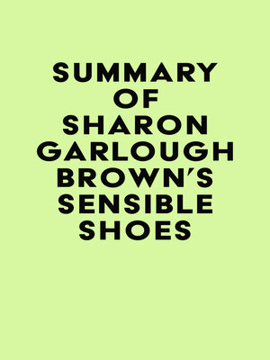 cover image of Summary of Sharon Garlough Brown's Sensible Shoes